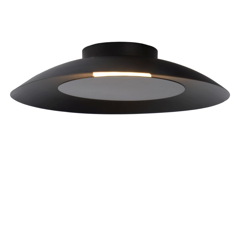Lucide FOSKAL - Zapustené stropné svietidlo - Ø 34,5 cm - LED - 1x12W 2700K - Čierna